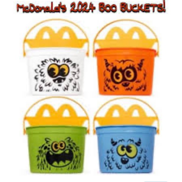 ♥️ FREE with any purchase 🙏🏽 McDonalds ⚜️👀 ⚜️ 2024 happy meal BOO bucket white - Picture 12 of 12